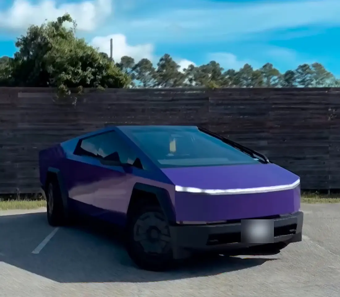 Tesla Cybertruck, finished